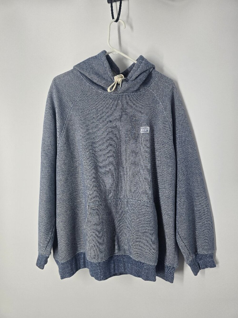 RVCA Men’s XXL Blue Pullover Hoodie Sweatshirt Regular Fit